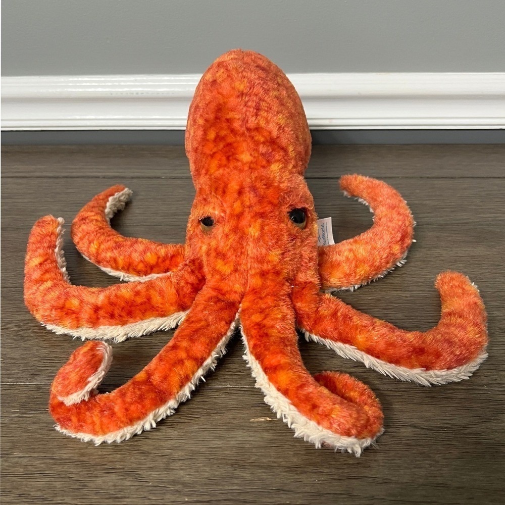 SeaWorld Plush Octopus Stuffed Animal Toy Orange‎ Sea Creature Kids